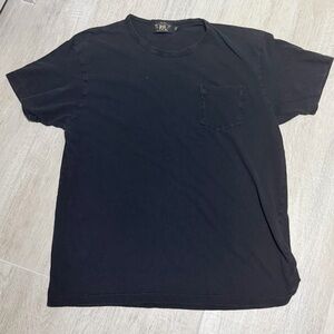 Ralph Lauren Double RL Classic Black Short Sleeve Tee size Medium